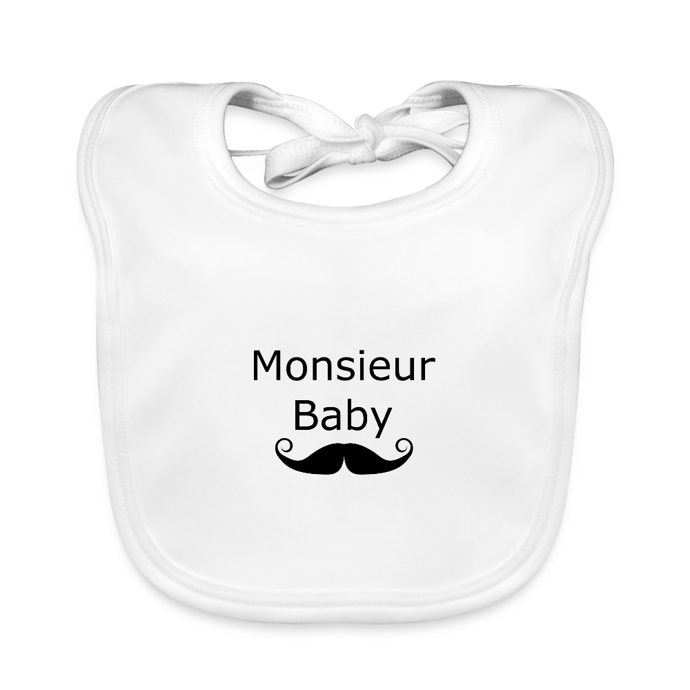 Monsieur Baby Baby Bio-Lätzchen 321856 - Weiß
