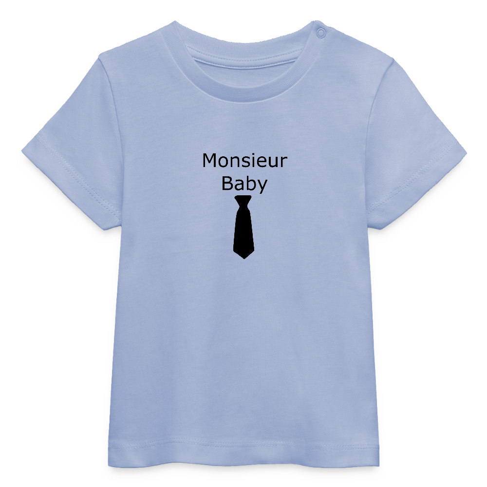 Monsieur Krawatte Stanley/Stella Baby Bio-T-Shirt 641537 - Sky