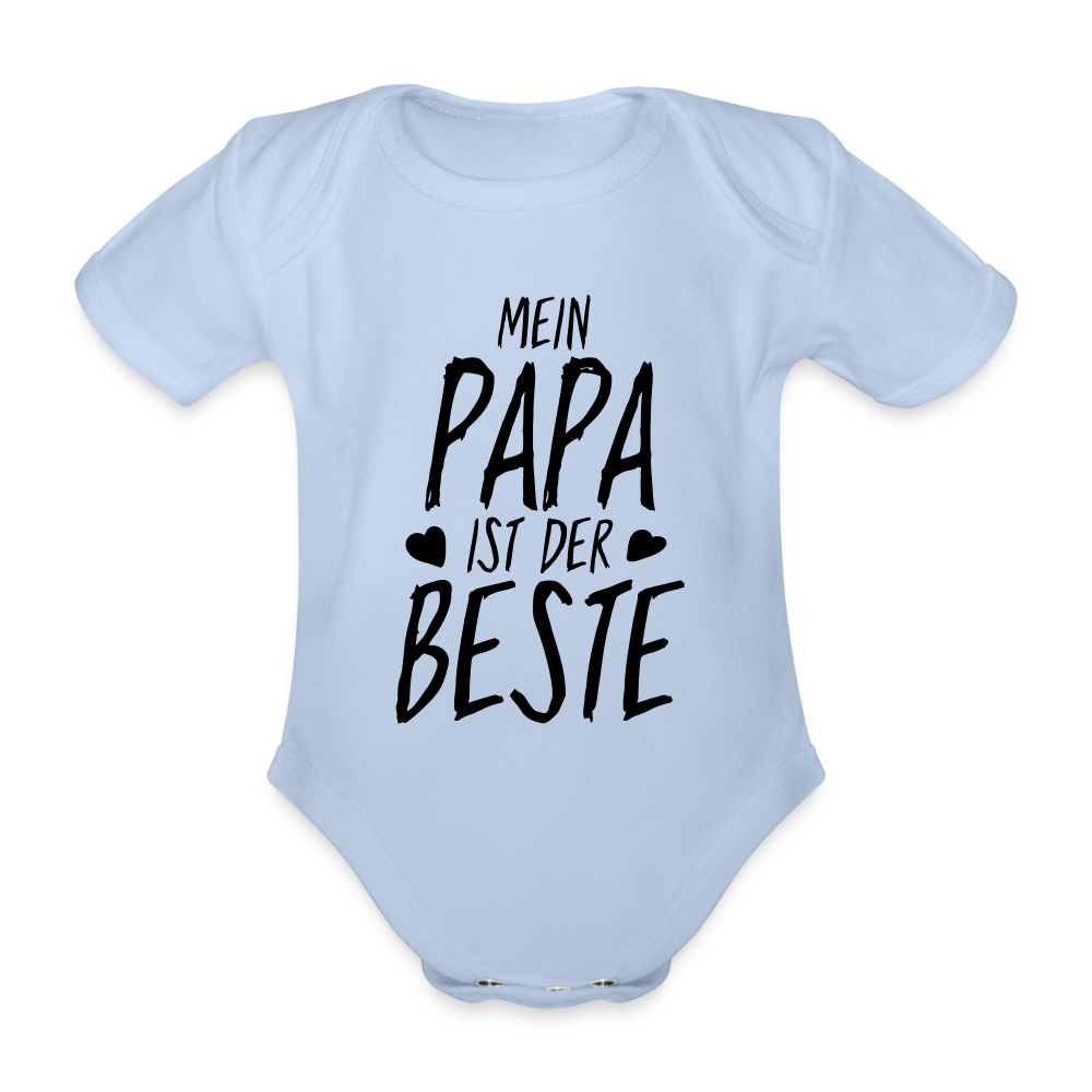 Mein Papa ist der Beste Baby Bio-Kurzarm-Body 157890 - Sky