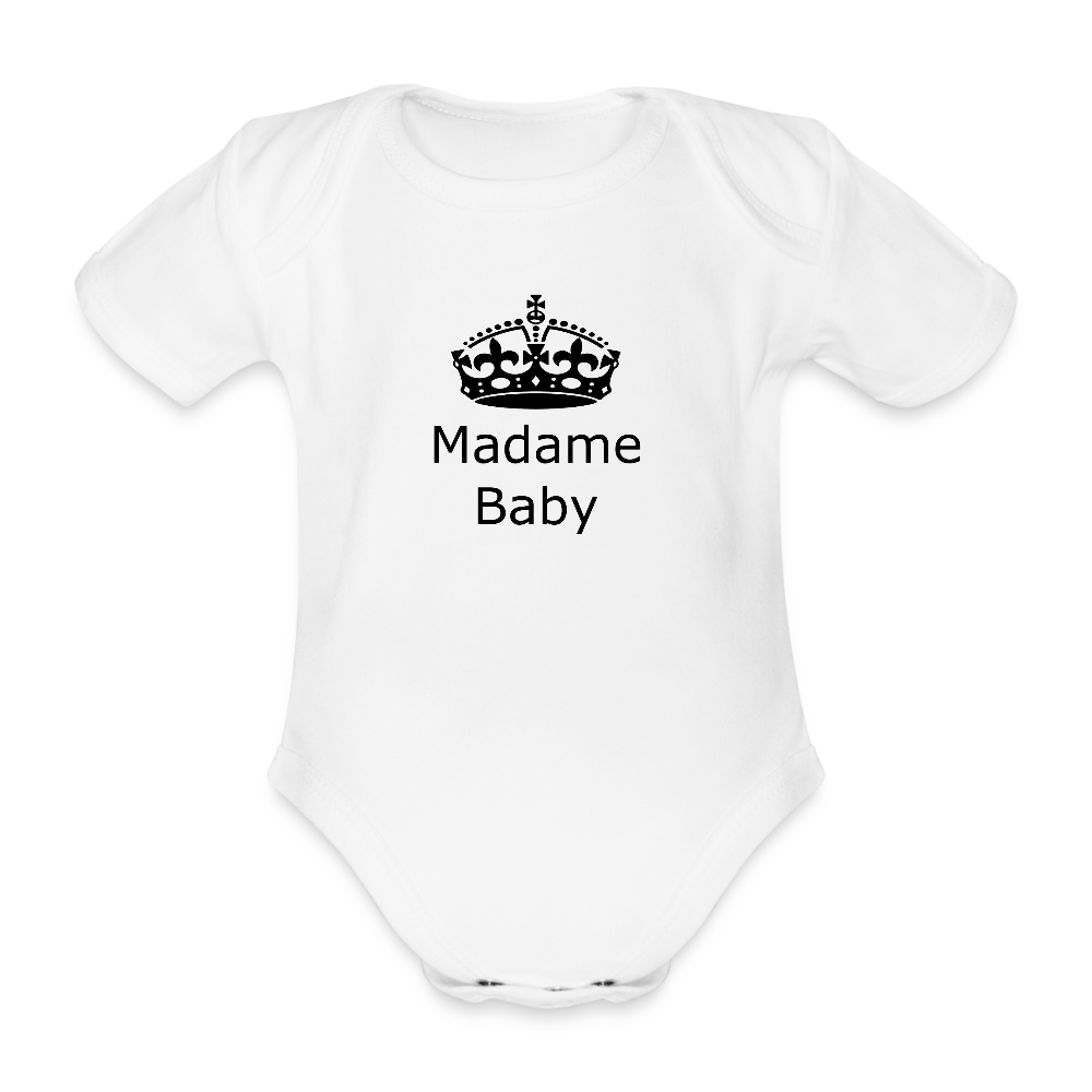 Madame Baby Bio-Kurzarm-Body 158538 - Weiß