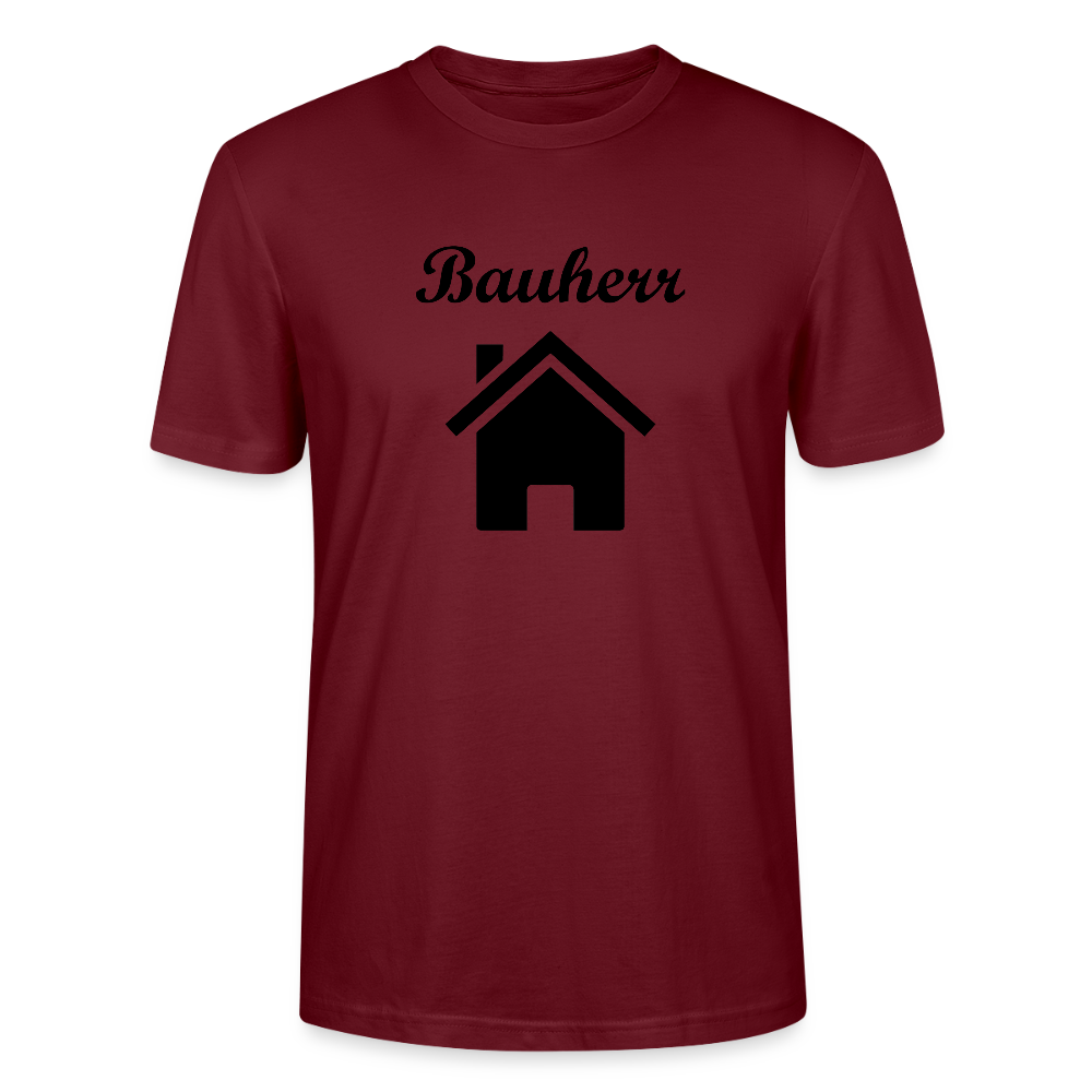 Bauherr Herren T-Shirt CRAFTER 124568 - Burgunderrot