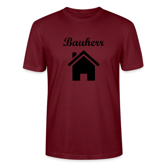 Bauherr Herren T-Shirt CRAFTER 124568 - Burgunderrot