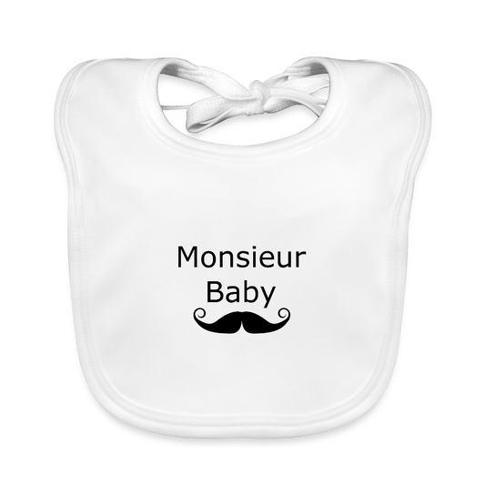 Monsieur Baby 	 Baby Bio-Lätzchen  321856 - Weiß