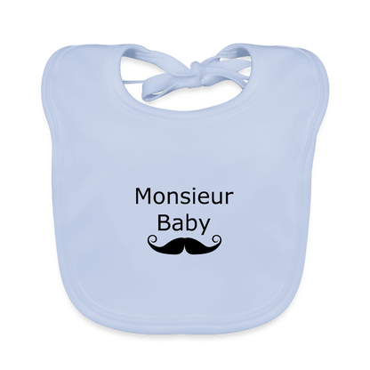 Monsieur Baby 	 Baby Bio-Lätzchen  321856 - sky Blue