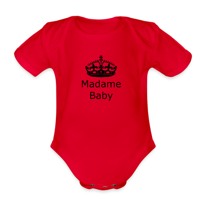 Madame Baby Bio-Kurzarm-Body 158538 - Rot