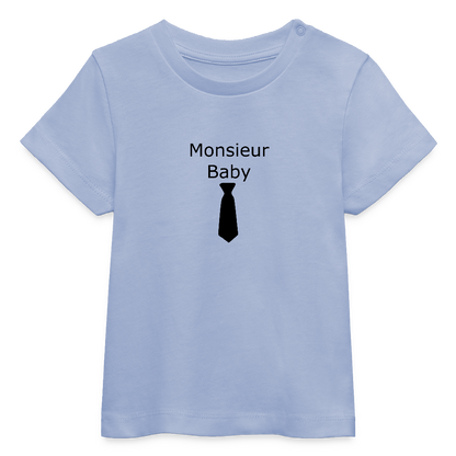 Monsieur Krawatte Stanley/Stella Baby Bio-T-Shirt 641537 - Sky