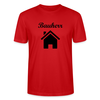 Bauherr Herren T-Shirt CRAFTER 124568 - Rot