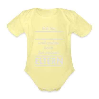 Baby Wohnt Baby Bio-Kurzarm-Body 158541 - Hellgelb