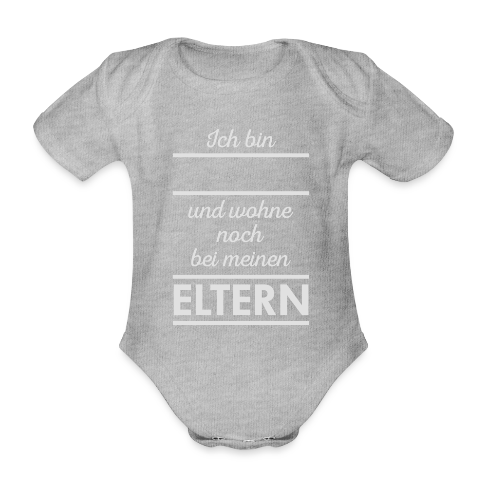 Baby Wohnt Baby Bio-Kurzarm-Body 158541 - Grau meliert