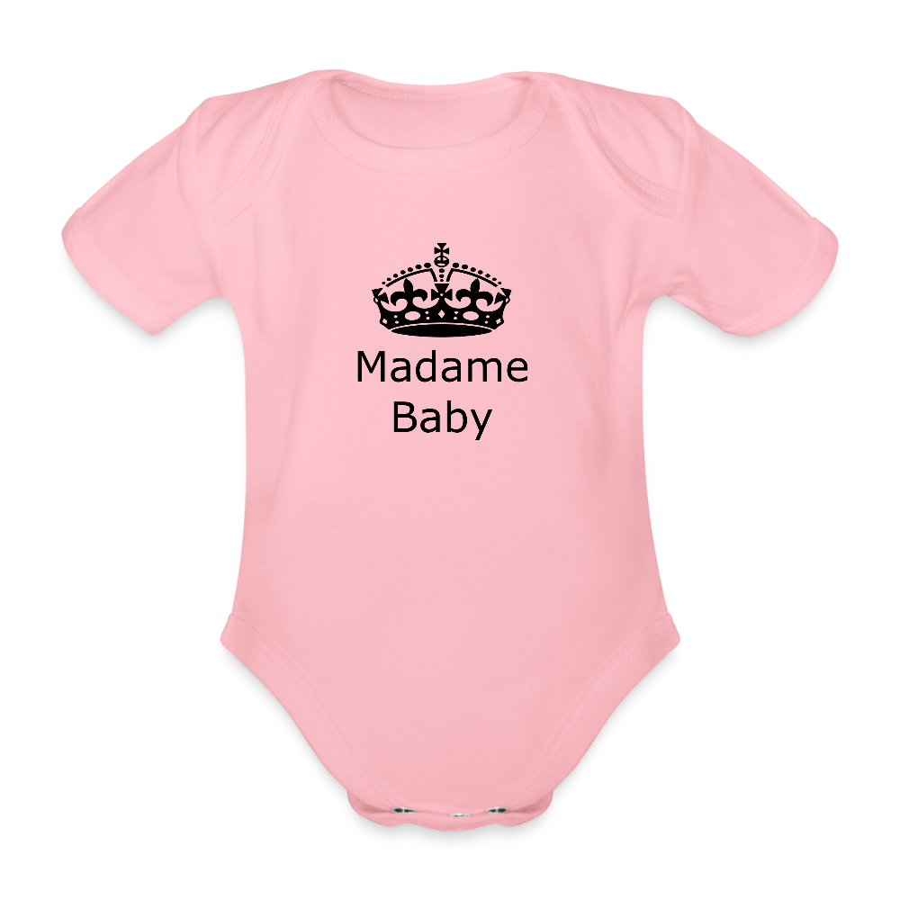 Madame Baby Bio-Kurzarm-Body 158538 - Hellrosa