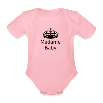 Madame Baby Bio-Kurzarm-Body 158538 - Hellrosa