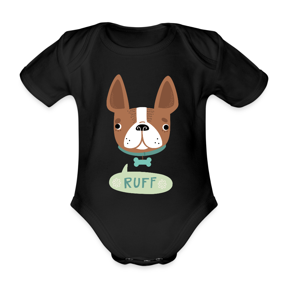 Baby Bio-Kurzarm-Body - Schwarz