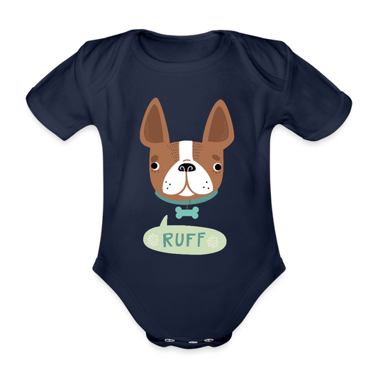 Baby Bio-Kurzarm-Body - Dunkelnavy