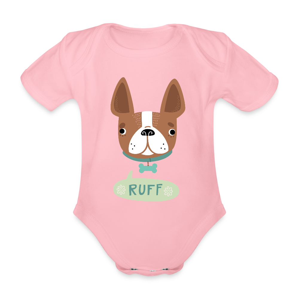 Baby Bio-Kurzarm-Body - Hellrosa