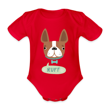 Baby Bio-Kurzarm-Body - Rot