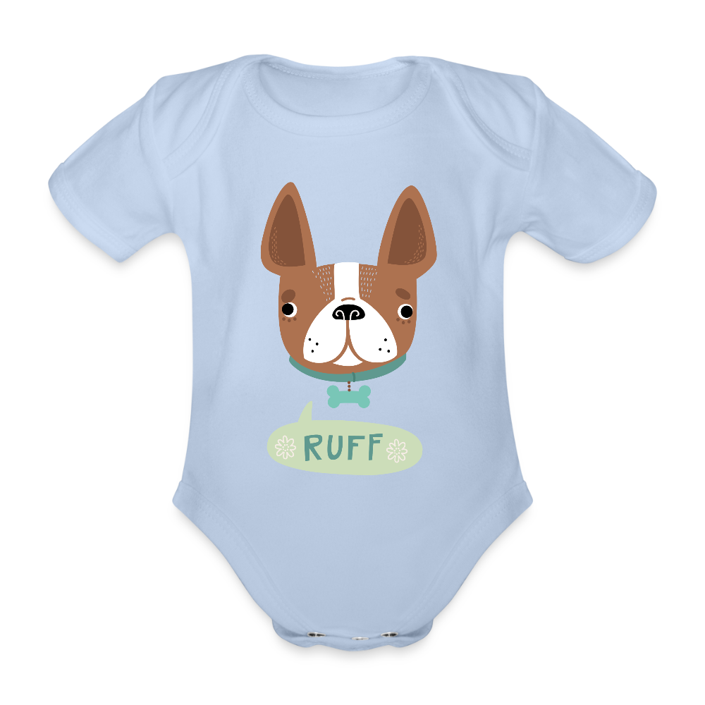 Baby Bio-Kurzarm-Body - Sky