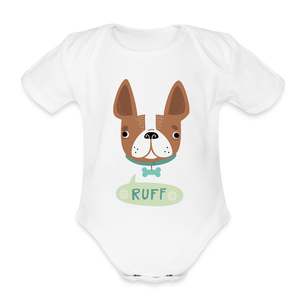 Baby Bio-Kurzarm-Body - Weiß
